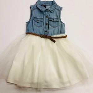 Denim Tulle Dress
